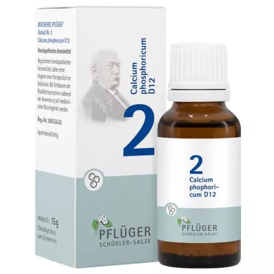 Bioquímica Pflueger 2 Cálcio fosfórico D 12 Gl., 15 g Bioquímica Pflueger 2 Cálcio fosfórico D 12 Gl., 15 g