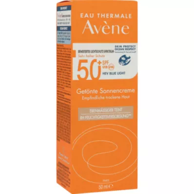 AVENE Creme solar SPF 50+ com cor, 50 ml