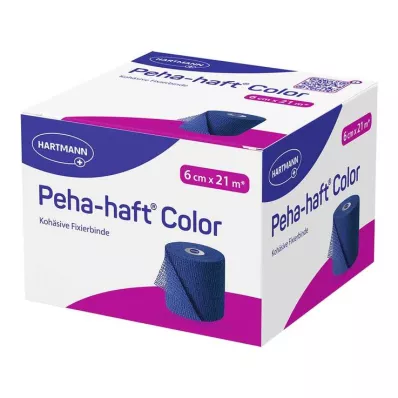 Peha-Haft Bandagem de fixação colorida sem látex 6 cmx21 m azul, 1 peça Peha-Haft Bandagem de fixação colorida sem látex 6 cmx21 m azul, 1 peça