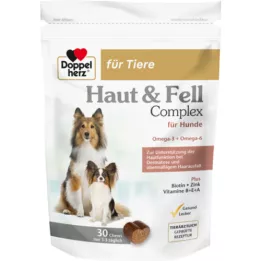 DOPPELHERZ para a pele dos animais&amp;Coat Compl. mastiga para cães, 30 unid