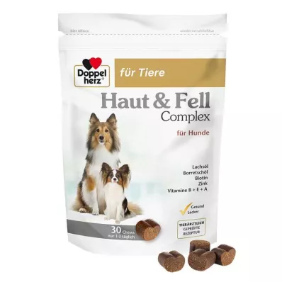 Doppelherz for Animals Skin &amp; Fur Compl.Chews para cães, 30 unid