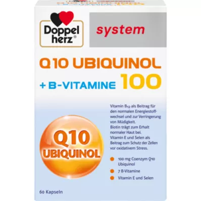 DOPPELHERZ Q10 Ubiquinol 100 system Capsules, 60 cápsulas