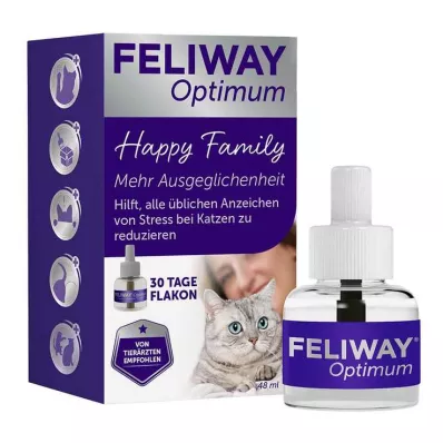 Solução de garrafa de recarga Feliway Optimum para Vern. para gatos, 48 ml