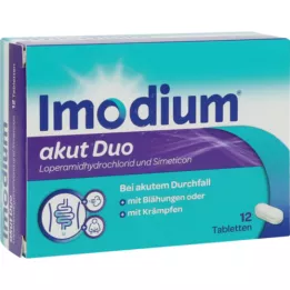IMODIUM duo agudo 2 mg/125 mg comprimidos, 12 unid