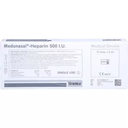 MEDUNASAL-Heparina 500 U.I. ampolas, 10X5 ml
