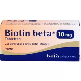 BIOTIN BETA Comprimidos de 10 mg, 20 unidades
