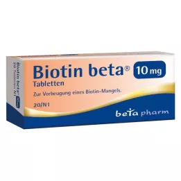 BIOTIN BETA Comprimidos de 10 mg, 20 unidades