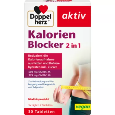 DOPPELHERZ Calorie Blocker 2in1 Tablets, 30 Cápsulas