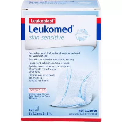 LEUKOMED estéril sensível à pele 5x7,2 cm, 20 pcs