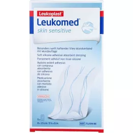 LEUKOMED estéril sensível à pele 8x15 cm, 5 pcs