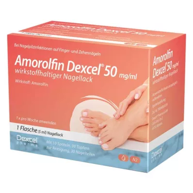 Amorolfin Dexcel® 50 mg/ml esmalte ativo, 5 ml