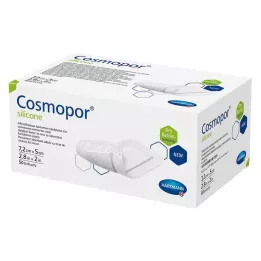 COSMOPOR Penso de silicone para feridas 5x7,2 cm, 50 unidades