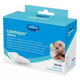 COSMOPOR Penso de silicone para feridas 5x7,2 cm, 5 unid