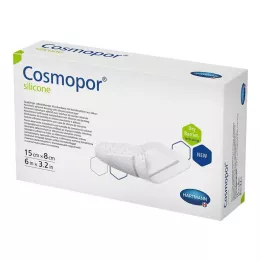 COSMOPOR Penso de silicone para feridas 8x15 cm, 5 unid