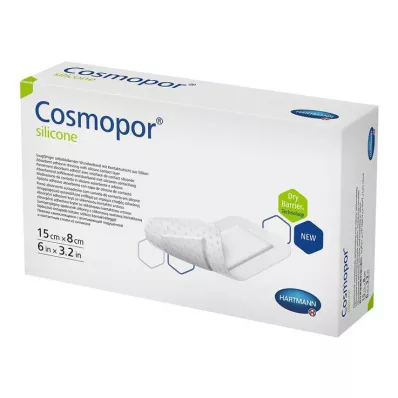 COSMOPOR Penso de silicone para feridas 8x15 cm, 5 unid COSMOPOR Penso de silicone para feridas 8x15 cm, 5 unid