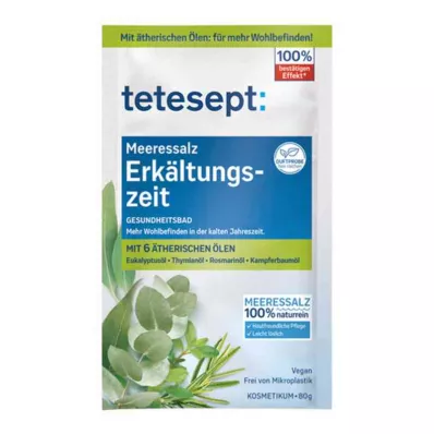 TETESEPT Sal marinho para constipações, 80 g TETESEPT Sal marinho para constipações, 80 g