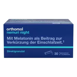 ORTHOMOL nemuri night direct granules, 30 unid