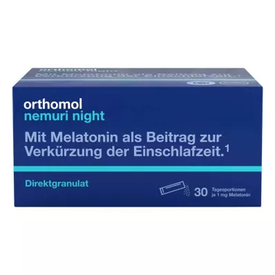 ORTHOMOL nemuri night direct granules, 30 unid