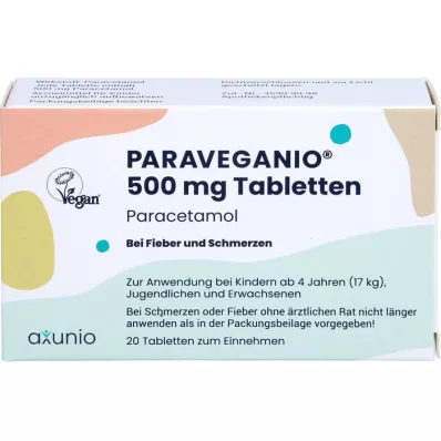 PARAVEGANIO Comprimidos de 500 mg, 20 unidades