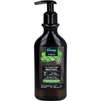 KNEIPP MEN 2in1 Face&amp;Gel de lavagem da barba, 250 ml