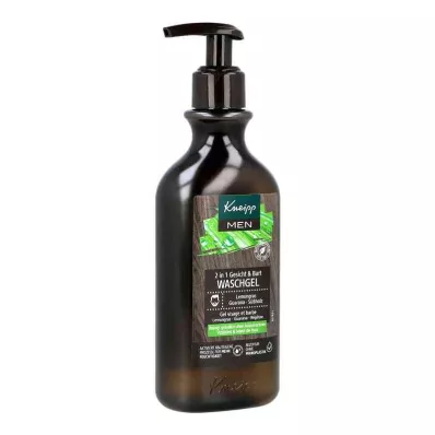 Kneipp Men 2in1 Face&Gel de lavagem para barba (250 ml) Kneipp Men 2in1 Face&Gel de lavagem para barba (250 ml)