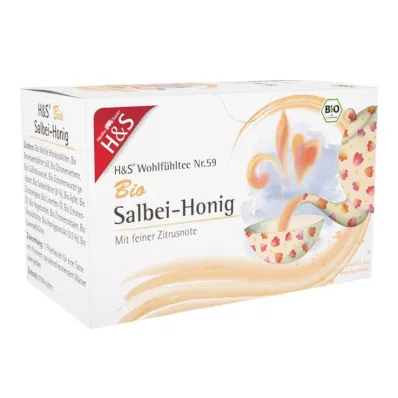 Saco de filtro de mel de sálvia orgânico H&S, 20X2 g Saco de filtro de mel de sálvia orgânico H&S, 20X2 g