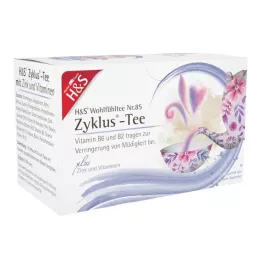 H&S Chá de ciclo com zinco e vitaminas saco de filtro, 20X1,5 g