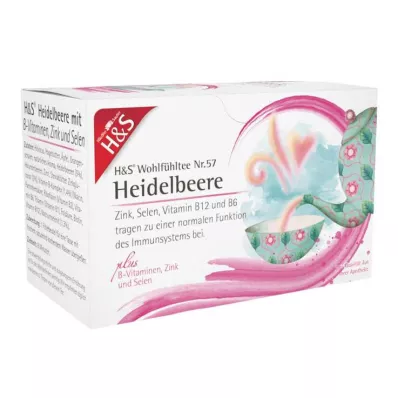 H&amp;S Mirtilo com B-vitaminas Zinco e Selénio, 20X2,5 g
