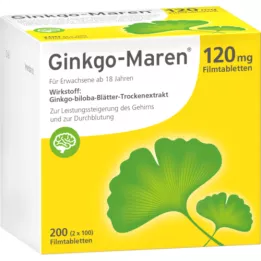 GINKGO-MAREN Comprimidos revestidos por película de 120 mg, 200 unidades