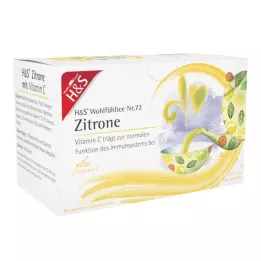 H&S Limão com saco de filtro de vitamina C, 20X2,5 g