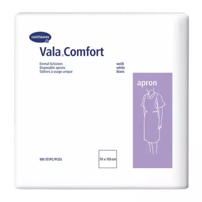 Avental Valacomfort aventais descartáveis 70x135 cm branco, 100 peças Avental Valacomfort aventais descartáveis 70x135 cm branco, 100 peças