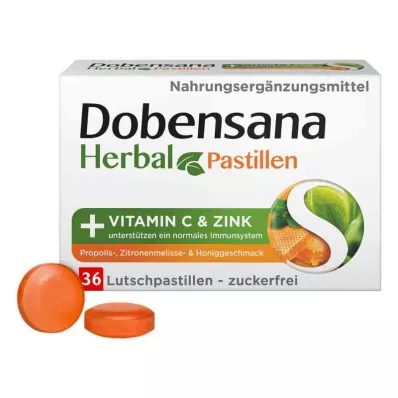 Dobensana Herbal Honey Vitaminas C &amp; Zinco Pastil.(36 peças)