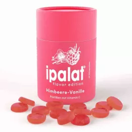 IPALAT Pastilhas edição sabor framboesa-baunilha, 40 unid