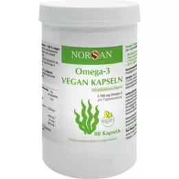 NORSAN Cápsulas veganas de Omega-3, 80 unidades