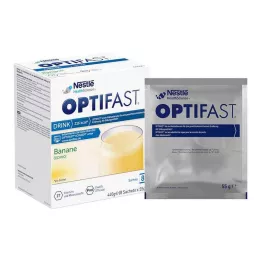 OPTIFAST Bebida de banana em pó, 8X55 g