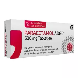 PARACETAMOL ADGC Comprimidos de 500 mg, 20 unidades