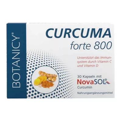 CURCUMA FORTE 800 com NovaSol Curcumin Capsules, 30 unid