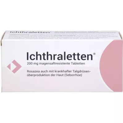 ICHTHRALETTEN Comprimidos com revestimento entérico de 200 mg, 84 unidades