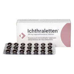ICHTHRALETTEN Comprimidos com revestimento entérico de 200 mg, 84 unidades