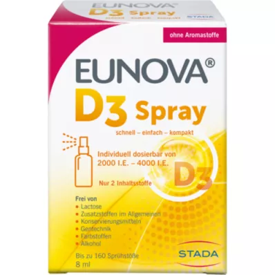 EUNOVA Vitamina D3 em spray, 8 ml