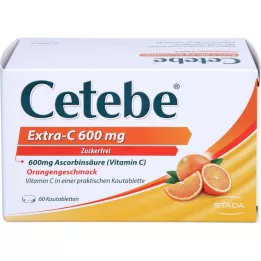 CETEBE Extra-C 600 mg comprimidos mastigáveis, 60 unid