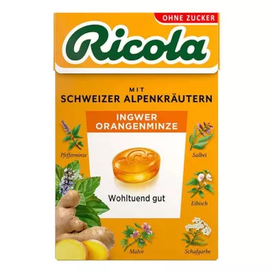 RICOLA o.Z.Box rebuçados de gengibre e laranja com menta, 50 g RICOLA o.Z.Box rebuçados de gengibre e laranja com menta, 50 g
