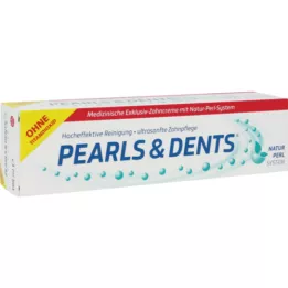 PEARLS &amp; DENTS Pasta de dentes exclusiva sem dióxido de titânio, 100 ml