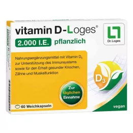 VITAMIN D-LOGES 2.000 U.I. cápsulas moles vegetais, 60 unid