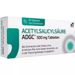 ACETYLSALICYLSÄURE ADGC Comprimidos de 500 mg, 30 unid