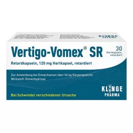 VERTIGO-VOMEX SR Cápsulas de libertação prolongada, 30 unid