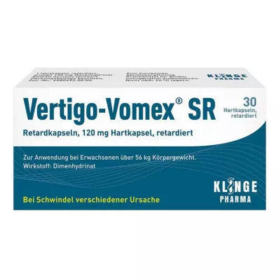 Cápsulas de liberação sustentada Vertigo-Vomex® SR , 30 unidades Cápsulas de liberação sustentada Vertigo-Vomex® SR , 30 unidades