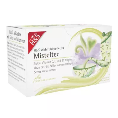 H&amp;S Chá de visco com saco filtrante de selênio e vitaminas, 20X2 g