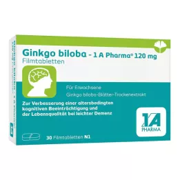 GINKGO BILOBA-1A Pharma 120 mg comprimidos revestidos por película, 30 unidades