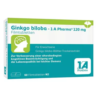 Ginkgo biloba - 1 comprimido revestido por película A Pharma® 120 mg, 60 unid Ginkgo biloba - 1 comprimido revestido por película A Pharma® 120 mg, 60 unid